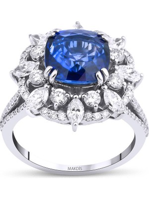Makdis Pırlanta 5.65 Karat Safir Pırlanta Yüzük