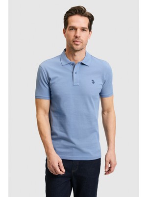 U.s. Polo Assn. Erkek Indigo Tişört Basic 50322347-VR028