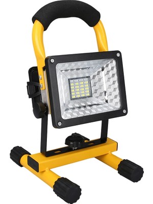 Eco Port Br P30 IP65 Waterproof 20LED 30W Taşınabilir Şarjlı LED Projektör