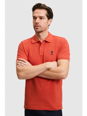 U.s. Polo Assn. Erkek Kiremit Tişört Basic 50322304-VR031