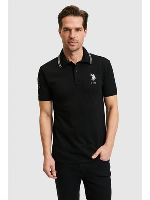 U.s. Polo Assn. Erkek Siyah Tişört Basic 50322384-VR046