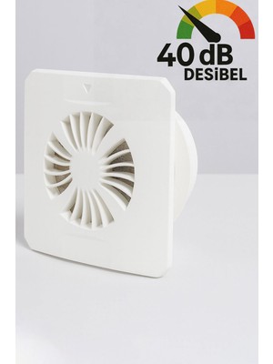 Empressco Banyo Wc Aspiratör Fanı Süper Sessiz 100 mm Duvar Tipi Tuvalet Havalandırma Mutfak Hava Aspiratörü