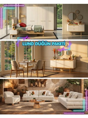 Doressa Lund Düğün Paketi (Baza Hediye)