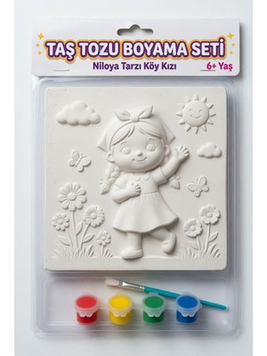 Ivtasarim Şirin Kız Taş Tozu Boyama Seti