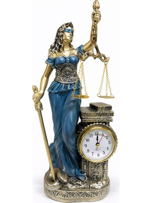 Vintessy 35X14 cm Polyester Saatli Adalet Figürü