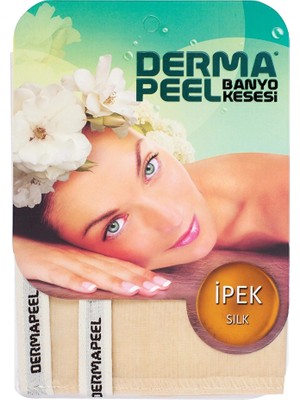2 Adet Dermapeel Doğal Ipek Banyo Kesesi