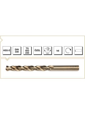 Delixa Takım Hss-E Seri Inox Delme Matkap Ucu 3 mm