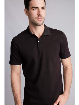 DeFacto Slim Fit Polo Yaka Pike Kısa Kollu Polo Tişört T5259AZ26SM