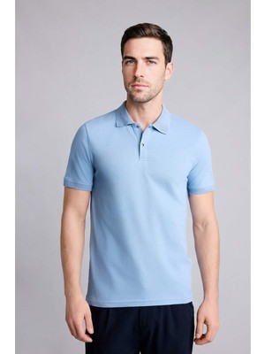DeFacto Slim Fit Polo Yaka Pike Kısa Kollu Polo Tişört T5259AZ26SM