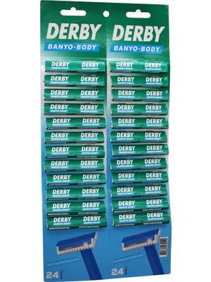 Go İthalat Derby Banyo Body Tek Bıçak Kartelalı Jilet 48PCS (5491)