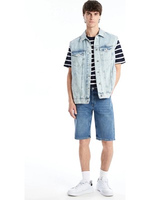 Lc Waikiki Yeni Sezon Standart Kalıp Erkek Jean Şort