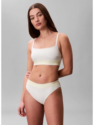 Calvin Klein Beyaz Kadın Bikini Alt Bıkını