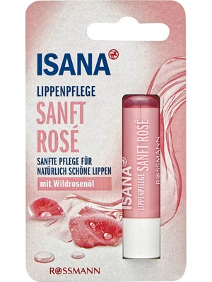 Isana Dudak Balm Yaban Gülü Yağı 4,8 g Yumuşak ve İpeğimsi Dudaklar İçin Bakım