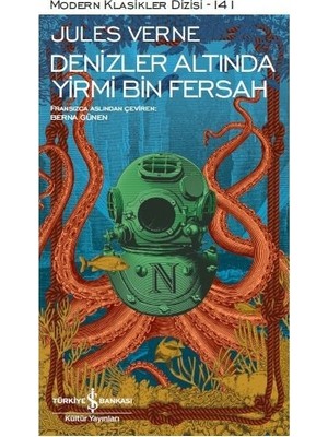 İş Bankası Kültür Yayınları Denizler Altında Yirmi Bin Fersah - Jules Verne Ciltsiz Türkiye Bankası Yayınları