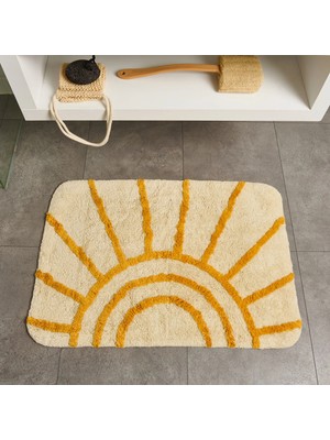 Matmel Soft Sun Tufting Banyo Paspası - Ekru - 60X90 cm