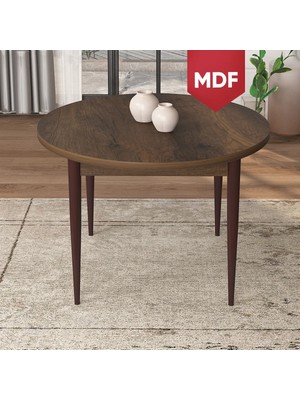Canisa Concept Tor Serisi MDF Sabit  90 x 90 Yuvarlak Mutfak Masası