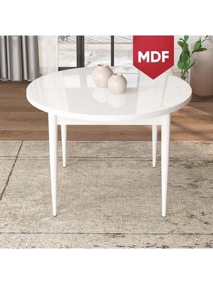 Canisa Concept Tor Serisi MDF Sabit  90 x 90 Yuvarlak Mutfak Masası