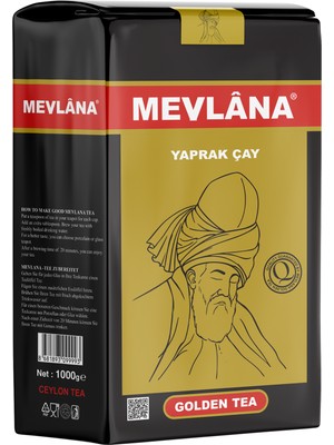 Mevlana Çay Golden Tea 1000 G Doğal Siyah Çay Lezzeti ve Parlak Altın Renk
