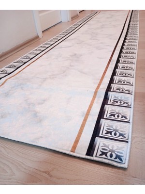 Ardizayn 80x300 Cm, Kaymaz, Pamuk Dokuma Taban, Antialerjik Mutfak Halısı, Yolluk