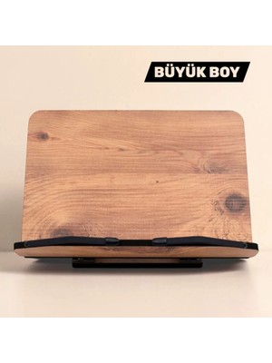 İsfahanTA Kitap Okuma Standı Masaüstü Ahşap Rahle | Büyük Boy
