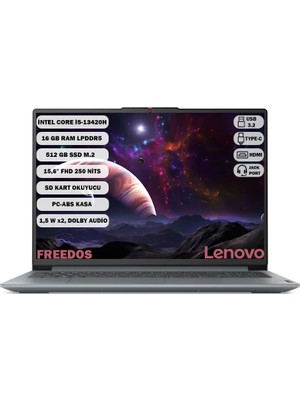 Lenovo Ideapad Slim 3 15IRH8 I5-13420H 16 GB 512 GB SSD 15.6" FHD Freedos 83EM00KYTR