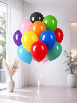Karışık Renkli Kalisan Balon Parti Balonu 12 Inc 100'LÜ