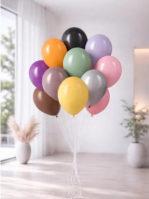 Karışık Renk Lateks Balon – Kalisan Parti Süsleme Balonları 12 Inc 100'LÜ