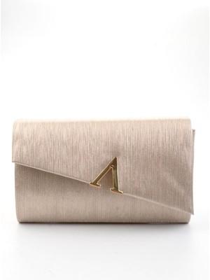 Bambi Parlak Altın  Kadın Abiye Çanta C06773078110