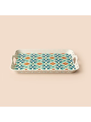 Evidea Kitchen Blueness Oya Tepsi - Renkli - 32,5  cm