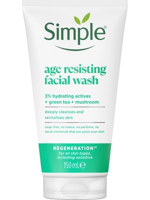 5 Adet Simple Regeneration Yaşlanma Karşıtı Yüz Yıkama Jeli 150 ml