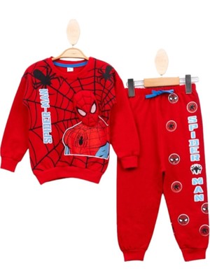 Erkek Çocuk Spiderman Baskılı 2/5 Yaş Eşofman Takımı