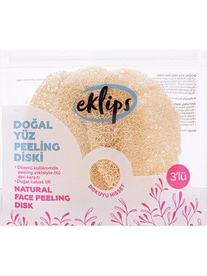 4 Adet Eklips Kabak Yüz Peeling Disk 3'lü