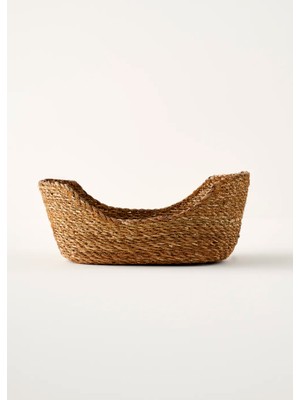 Bella Maison Berry Hasır Oval Sepet Naturel (33 x 18  cm )
