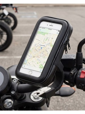 Renklime Su Geçirmez Motosiklet Scooter Telefon Standı Dokunmatik Ekranlı Bisiklet Tutucu