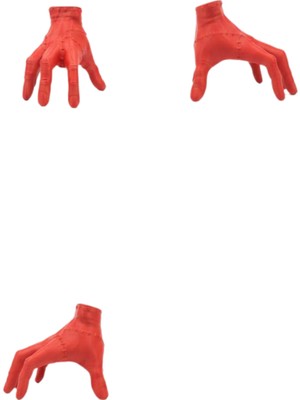 Renklime 3D Dekoratif Kırmızı El Biblo 17X16 cm Modern Ev Aksesuarı