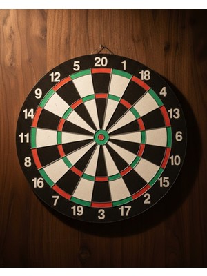 Renklime 15 Inç Dart Tahtası Seti Dayanıklı Yapı 4 Metal Dart Oku