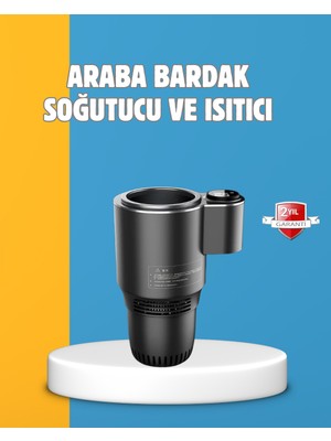 Renklime Dijital Ekranlı Akıllı Bardaklık Araç İçi Termal Isıtıcı Soğutucu %100 Ahşap Malzeme