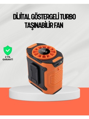Renklime USB Şarjlı Güçlü Hız Ayarlı El ve Bel Fanı