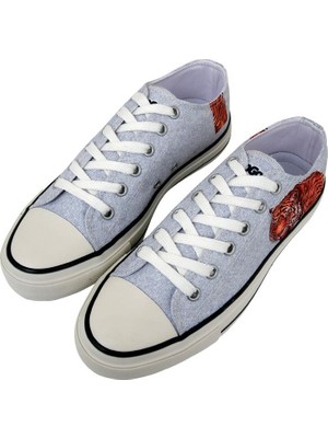 Dogo Erkek Vegan Gri Sneakers - Uptown Tigers Tasarım