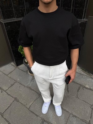 Oysho Kumaş Basic Oversıze Tshirt