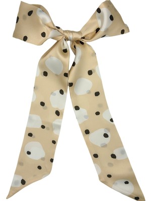 Icon Silk Saf Ipek Saç Kurdelesi (Puantiye)