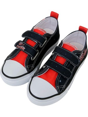 Dogo Unisex Çocuk Vegan Cırt Cırtlı Siyah Sneakers - Paws On Taksim Tasarım
