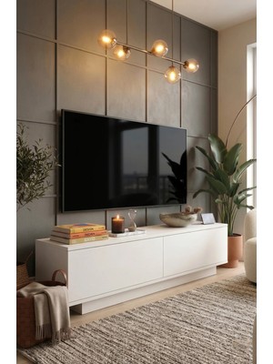 Yurudesign Fonda Tv Ünitesi Tv Sehpası 140CM Beyaz Fn1-W