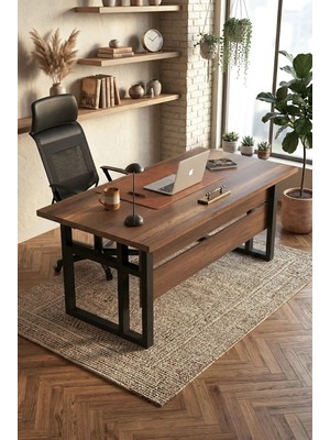 Yurudesign Marken A Ofis Çalışma Masası Metal Ayaklı Barok 180CM*90CM MN01-BA