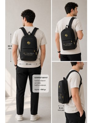 Newish Unisex Minimal Sırt Çantası Laptop Bölmeli Şehir Içi Kullanım - NEW406