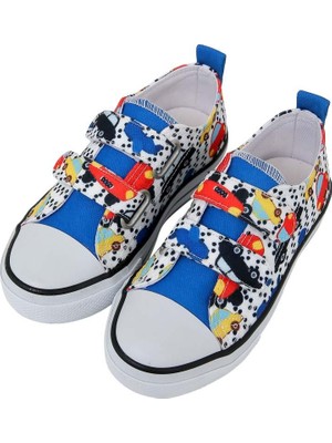 Dogo Unisex Çocuk Vegan Cırt Cırtlı Beyaz Sneakers - Just Go Somewhere Tasarım