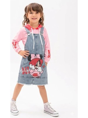 Sealy Style MINNE BASKILI  JİLELİ JEANS KIZ TAKIM