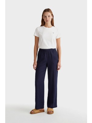 Gant Kadın Lacivert Relaxed Fit Pantolon 4150381.433