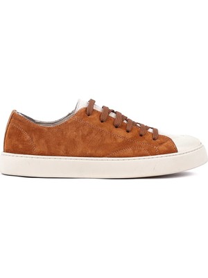 Shoetyle - Hakiki Süet Deri Taba Rengi Erkek Sneaker - 666-01-03