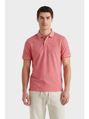 Gant Erkek Kırmızı Regular Fit Polo Yaka T-Shirt 2014102.641